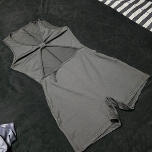 Stylish Gray Sleeveless Romper